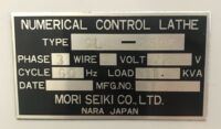 Used Mori Seiki SL-25B 500 CNC Turning Center California k