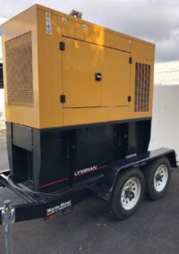 60 KW Caterpillar Diesel Generator with Trailer b
