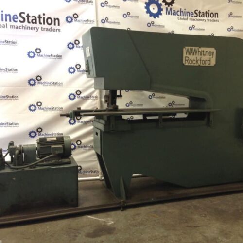 WA Whitney 50 Ton Duplicator Hydraulic Punch Press - Main
