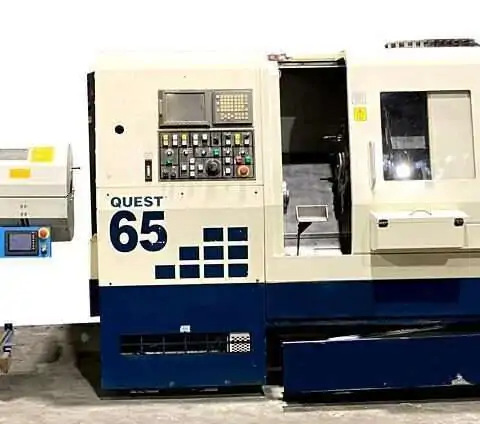 Hardinge Quest 65 CNC Turn Mill Center - Live Tool C Axis Bar Feeder Lathe