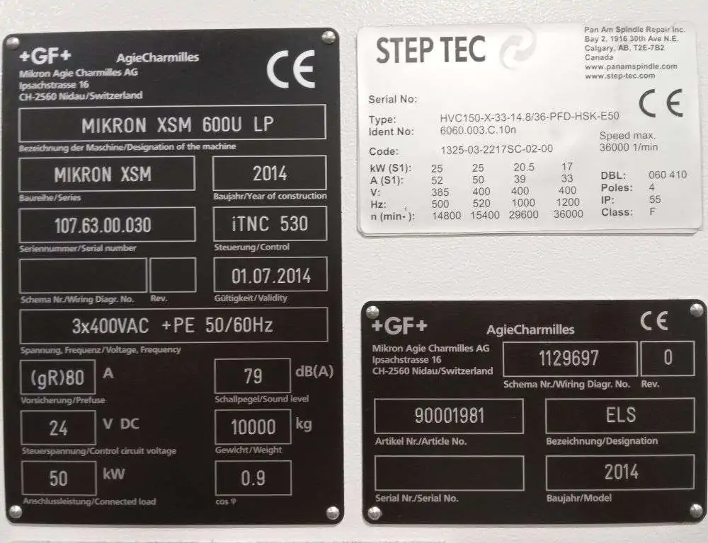 Used Mikron XSM 600U LP CNC Vertical Machining Center (2014) | 5