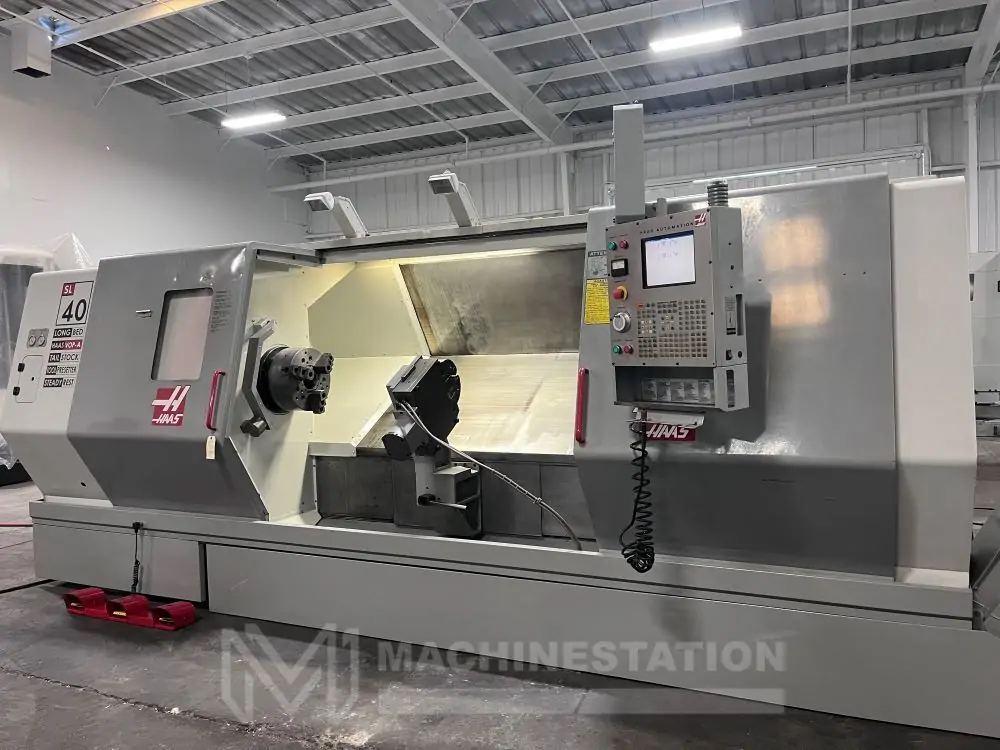 Used Haas SL-40L CNC Turning Center Long Bed Lathe (2003