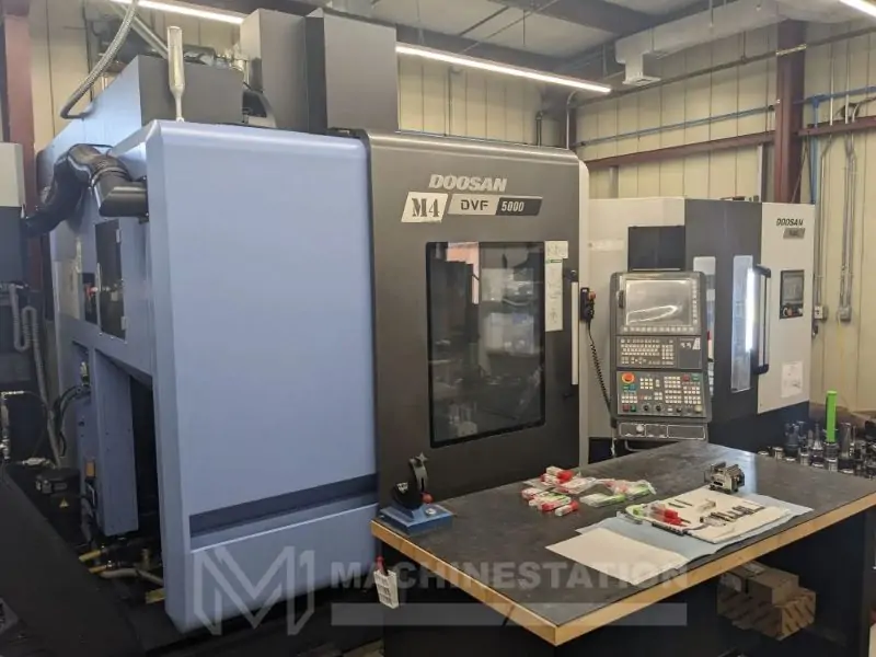 Doosan DVF-5000 12AWC 5 Axis CNC Vertical Machining Center