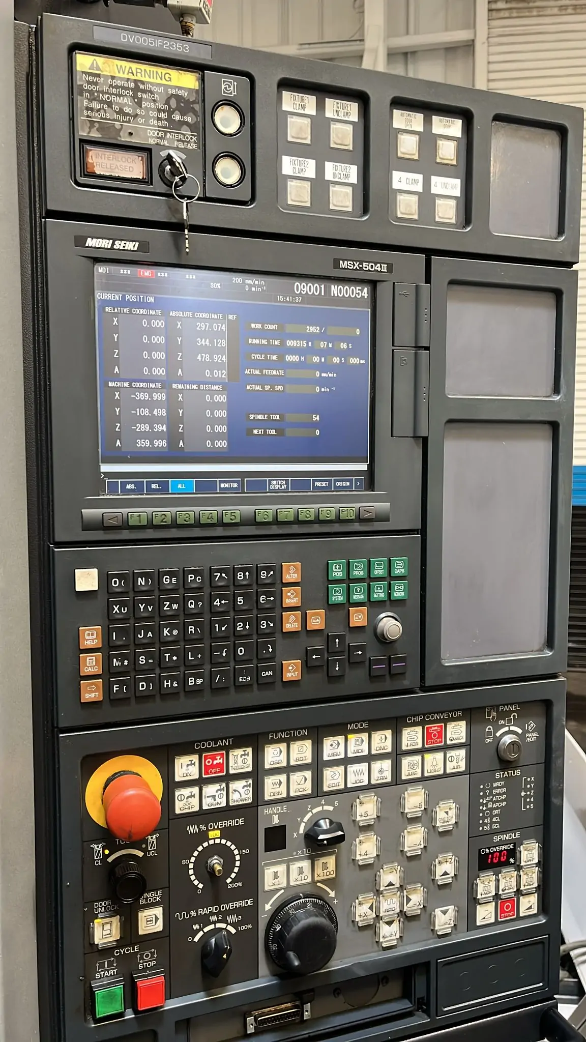 chiruページ Used Mori Seiki DuraVertical 5060 CNC Vertical Mill (2009) – 4th