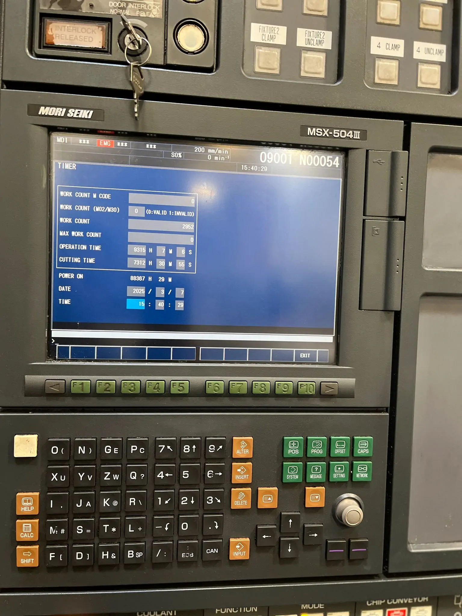 Used Mori Seiki DuraVertical 5060 CNC Vertical Mill (2009) – 4th