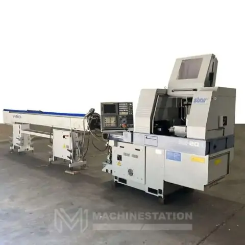 Used Star SR-20R CNC Swiss Screw Type Automatic Lathe - Bar Feeder