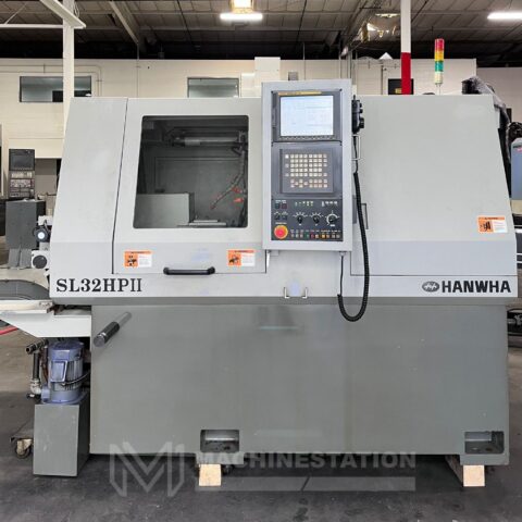 Hanwha SL32HPII CNC Swiss Type Automatic Lathe - Bar Feeder