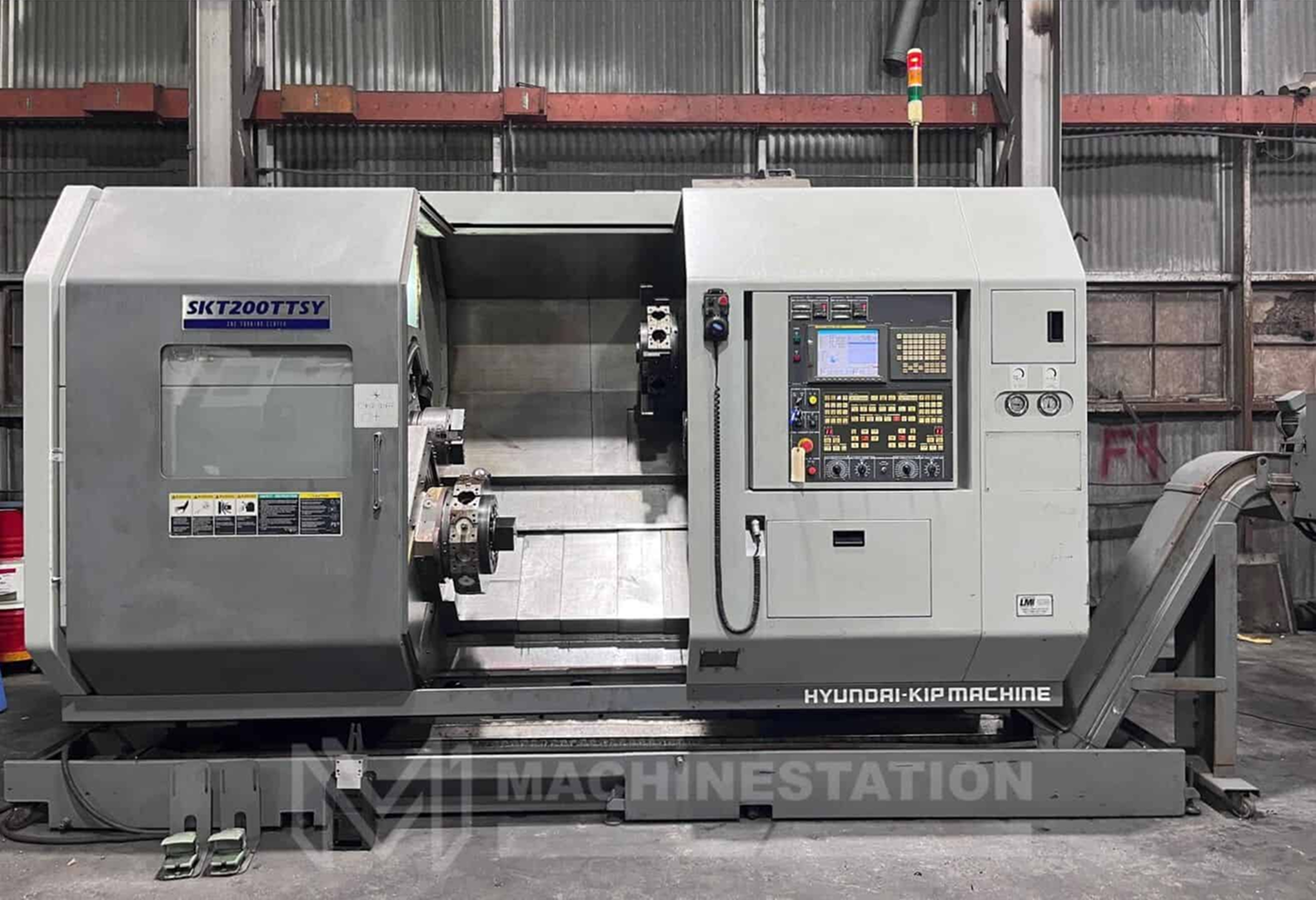 Hyundai Kia SKT-200TTSY CNC Lathe - Y Axis Sub Spindle Twin Turrets