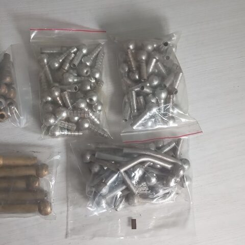Brass and Aluminum Ball Nozzles for Coolant CNC Lathe