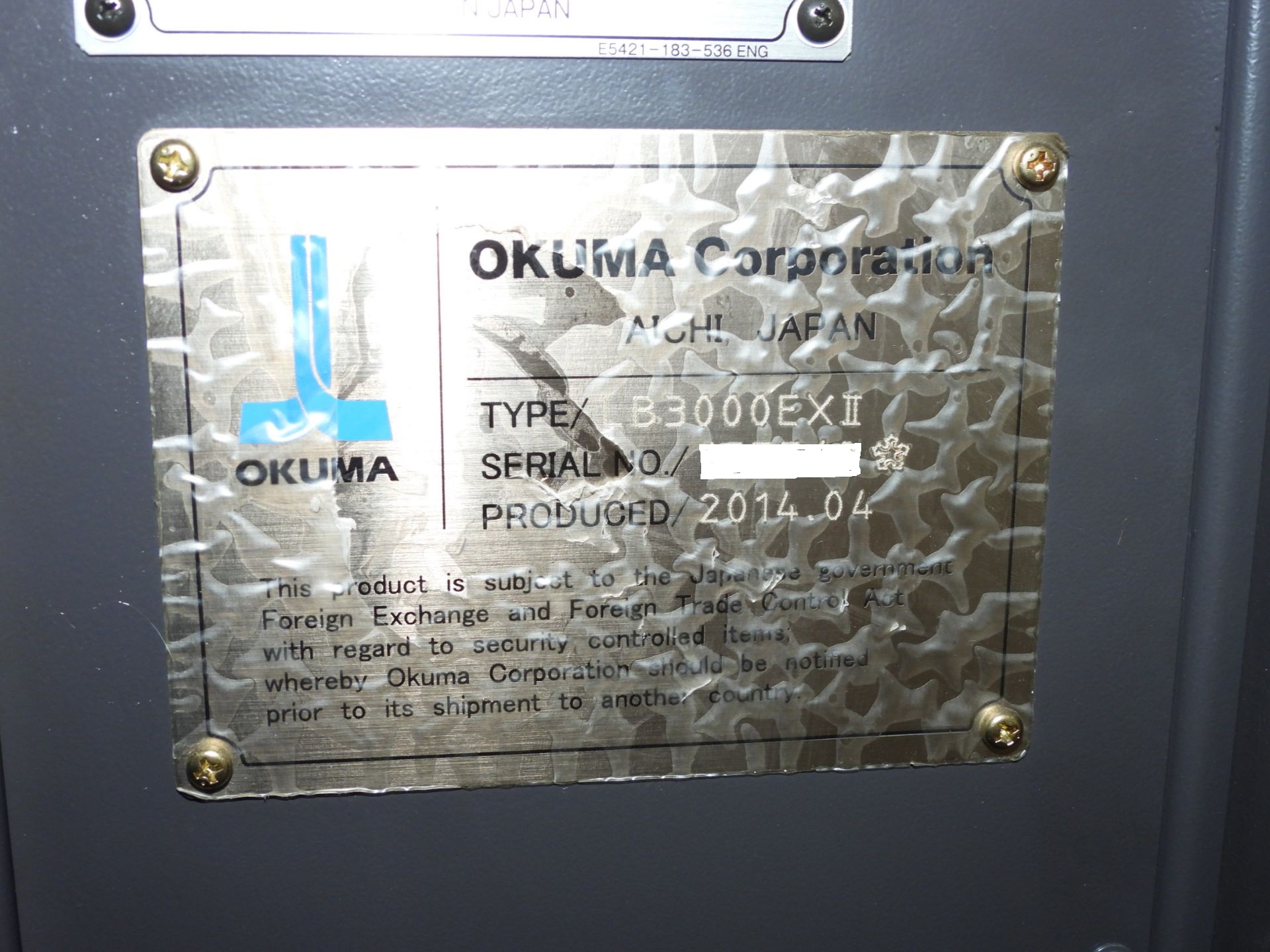 Okuma LB3000-EXII-MYW-800 CNC Turning Center-6