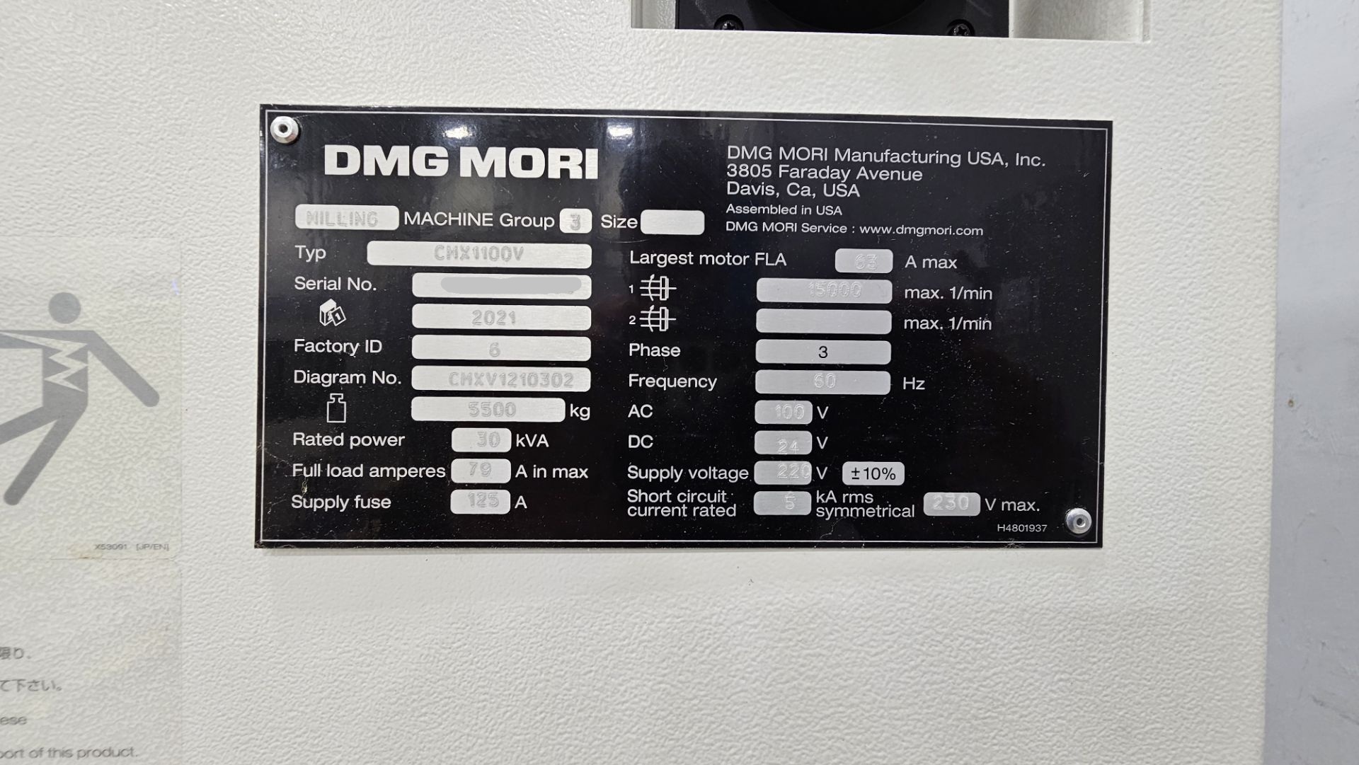 DMG Mori CMX1100V 4-Axis (6)
