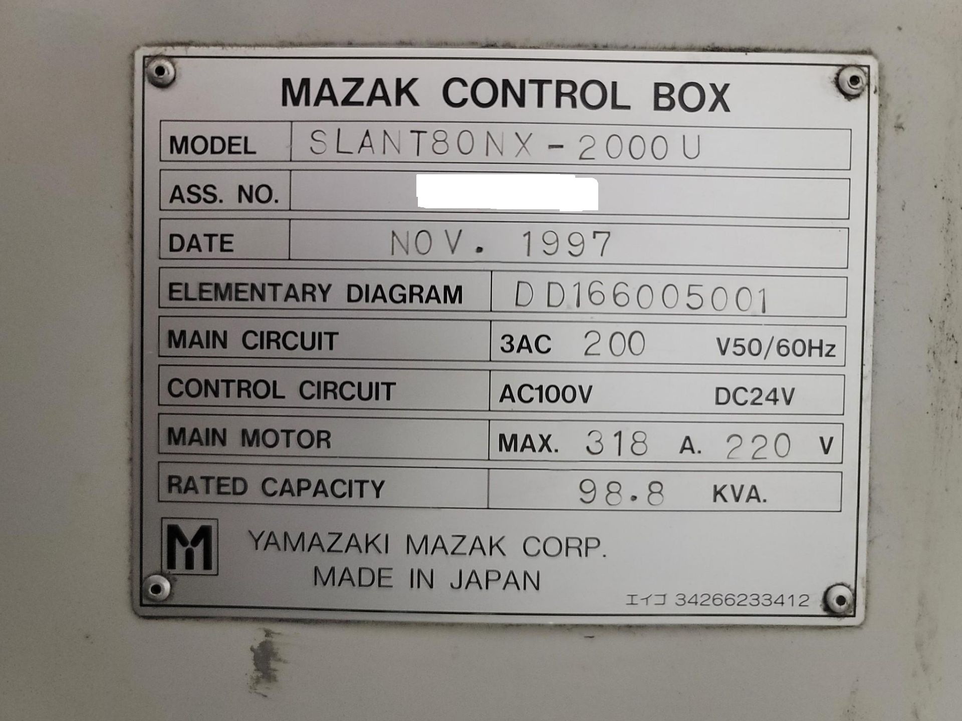 Mazak Slant Turn 80NX-2000U-6