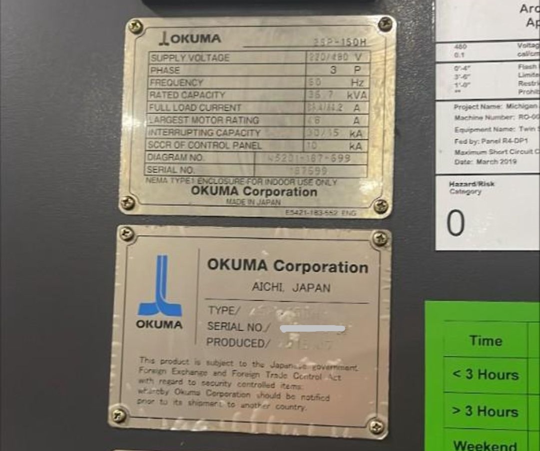 Okuma 2SP-150H – CNC Turning Center (2)