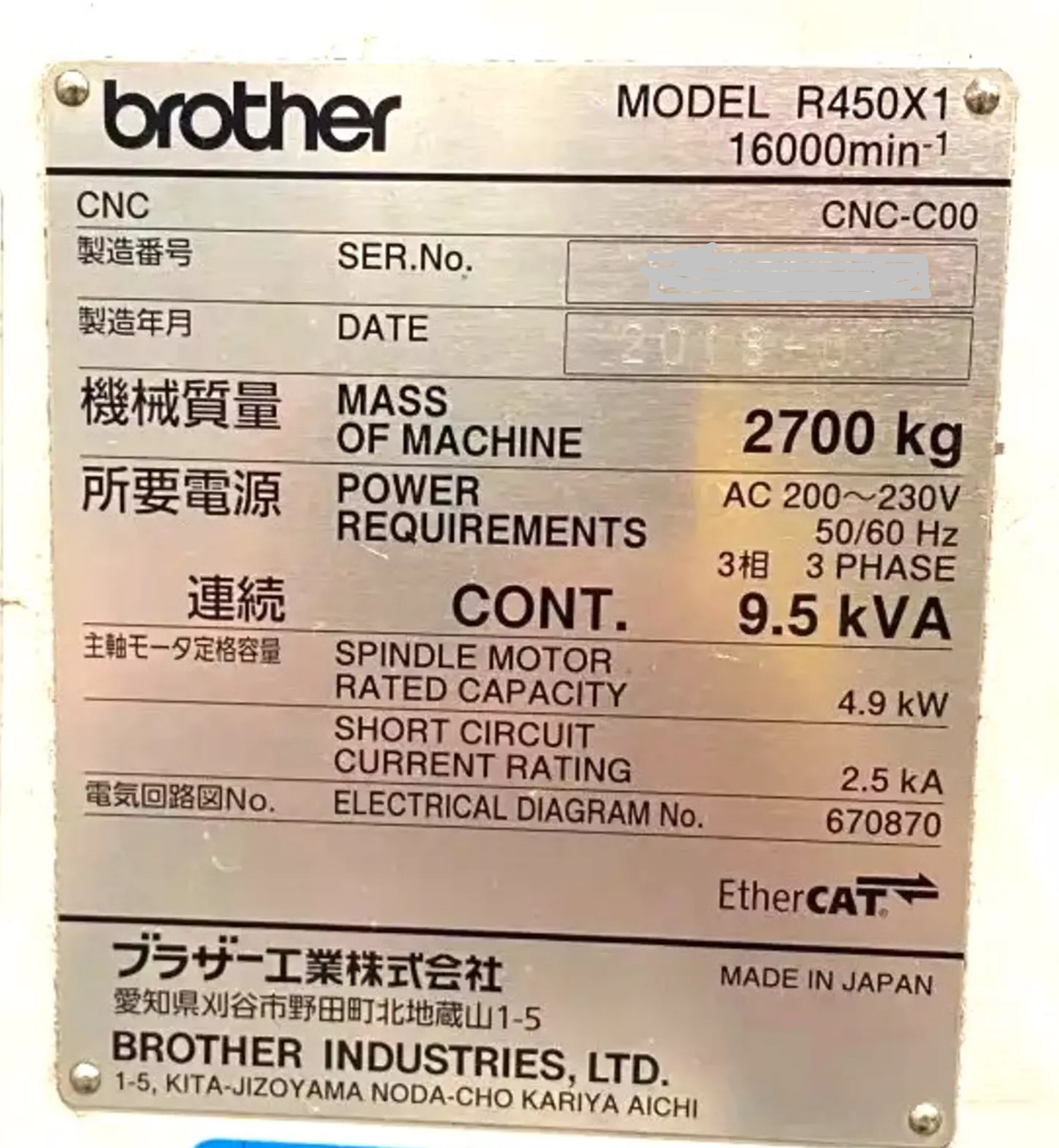 Brother Speedio R450X1-4