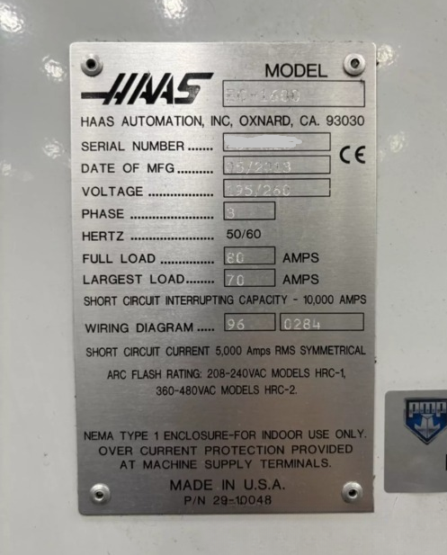 HAAS EC-1600-4