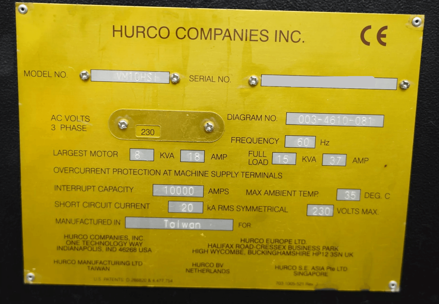 Hurco VM10HSI-3