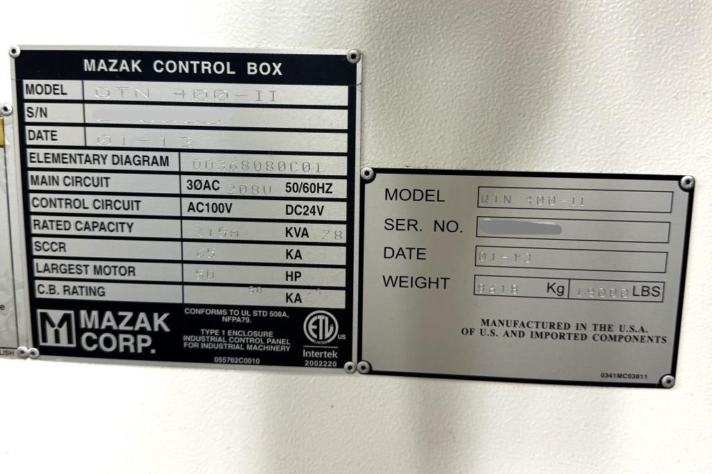 MAZAK QTN 400-II-4