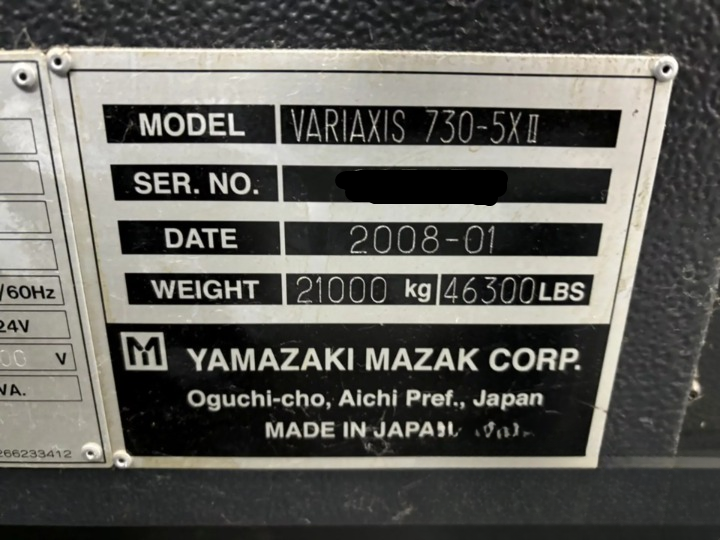 MAZAK VARIAXIS 730-5X-4