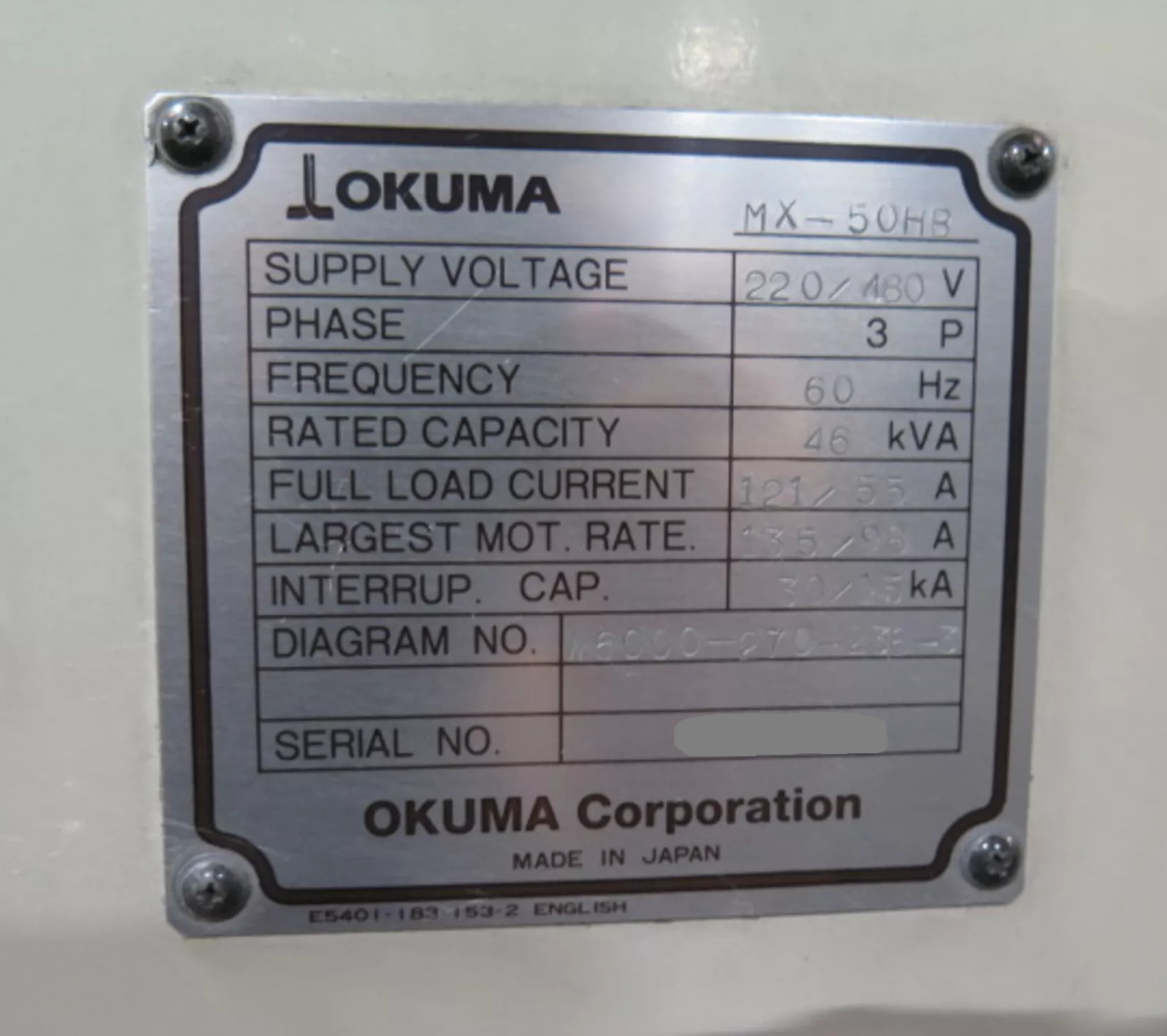 Okuma MX-50HB-4