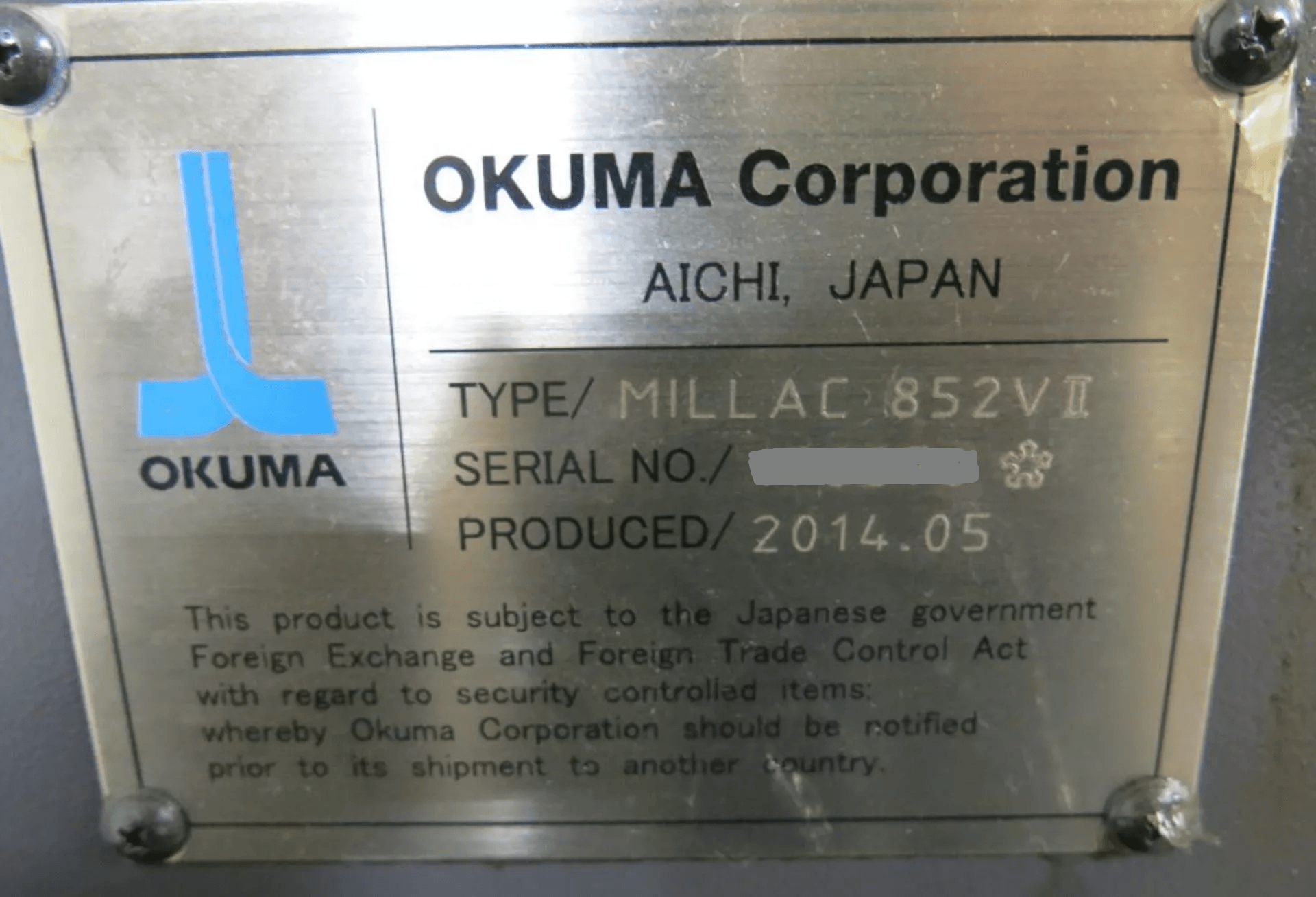 Okuma Millac 852V II-4