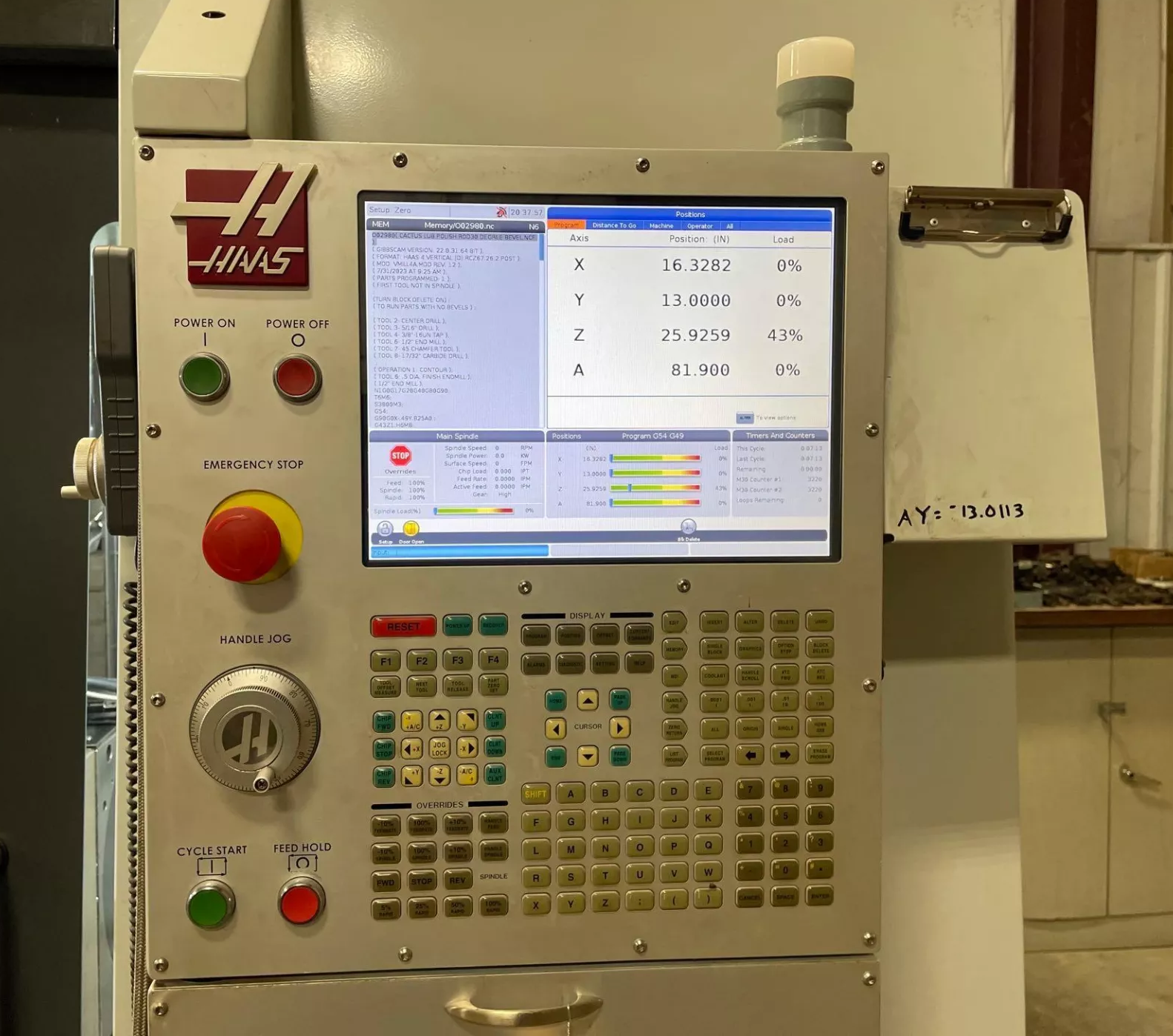 Haas VF 3YT-50-3
