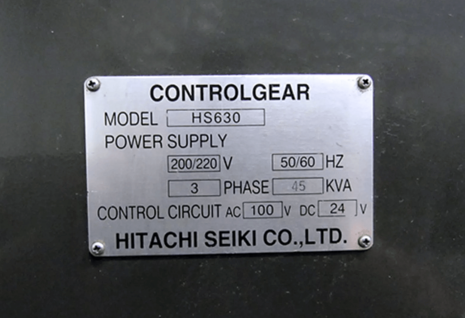 Hitachi Seiki HS630-4