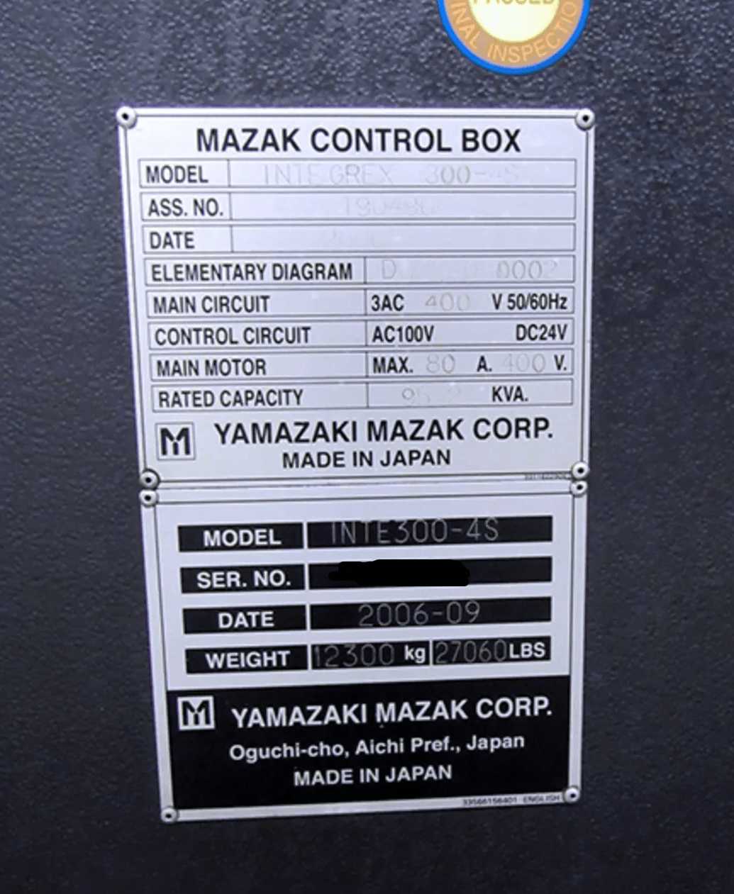 Mazak Intergrex 300-IV-5