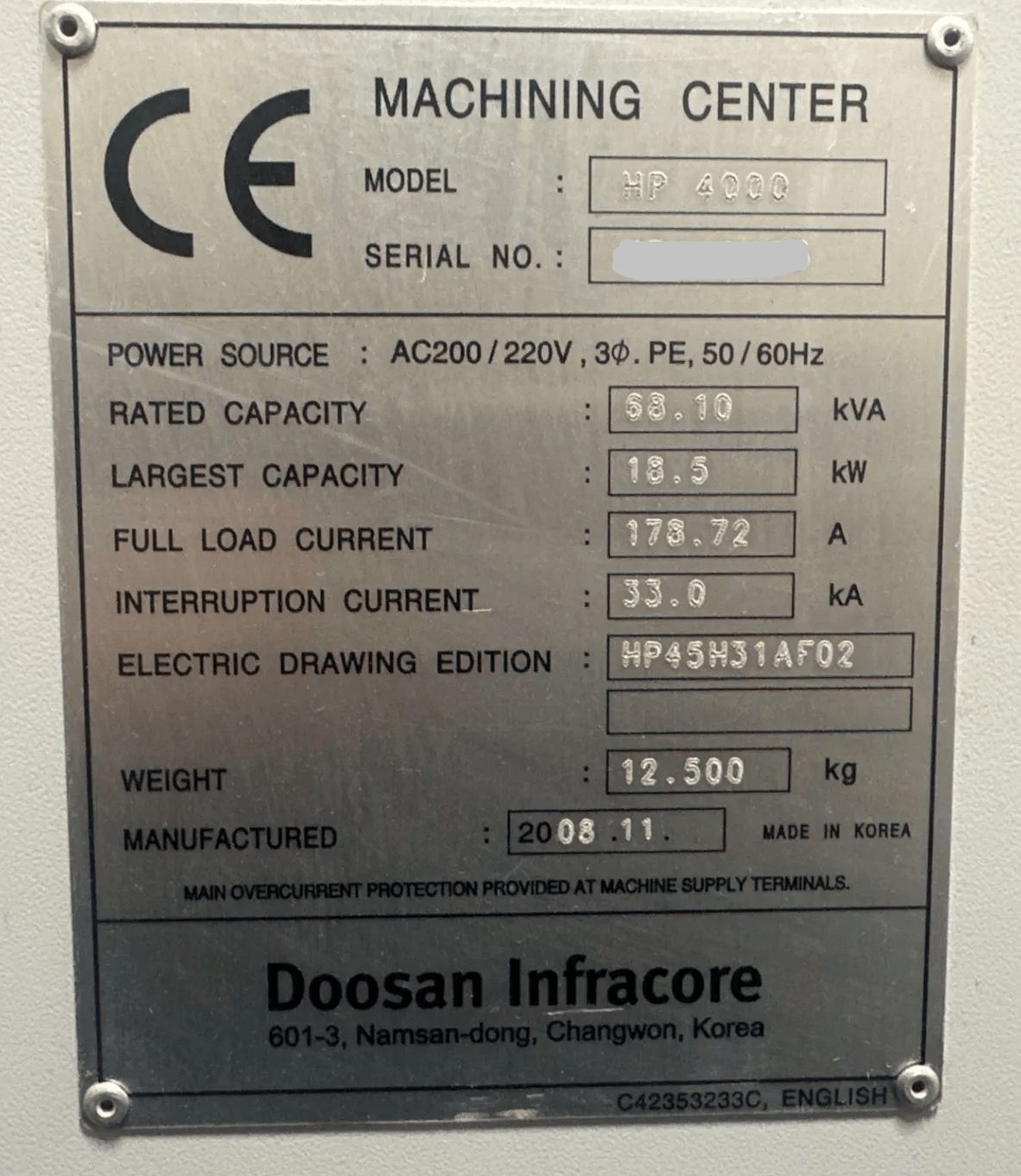 Doosan HP 4000-5