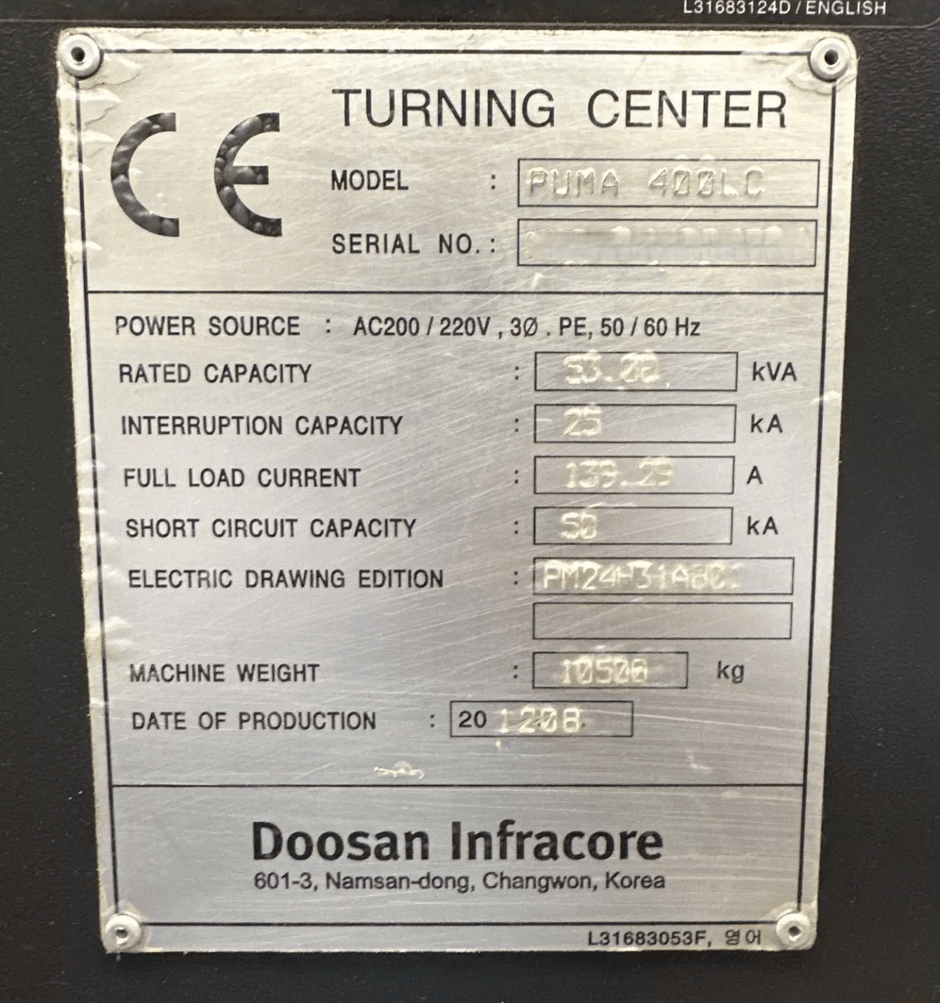 Doosan Puma 400LC-5