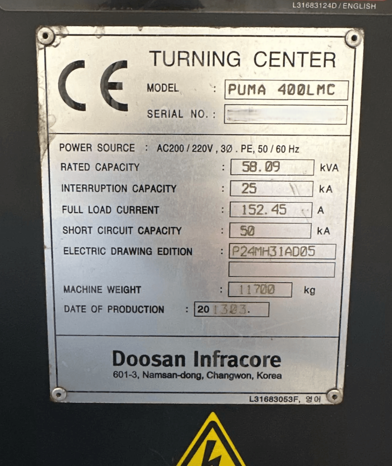 Doosan Puma 400LMC-4