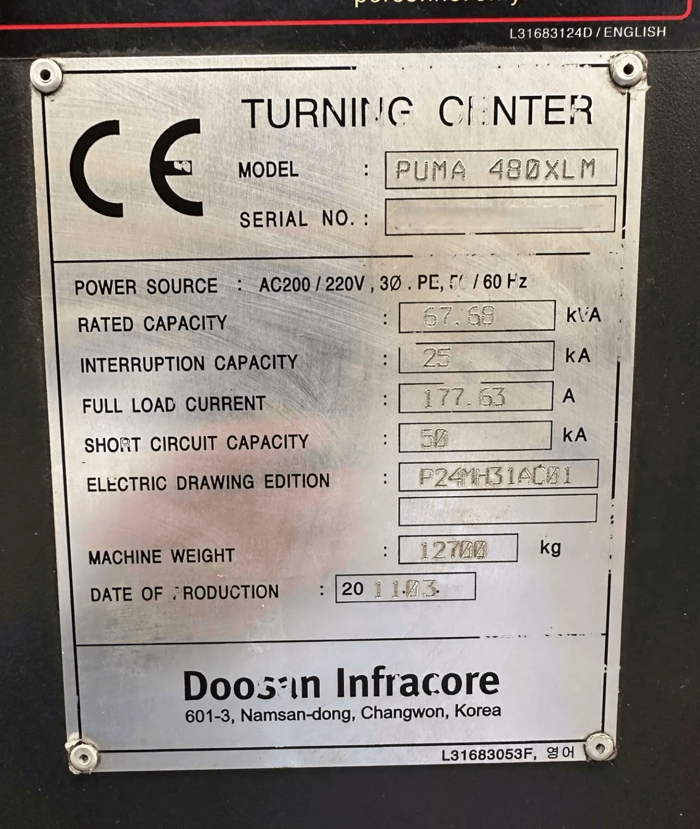 Doosan Puma 480XLM-5