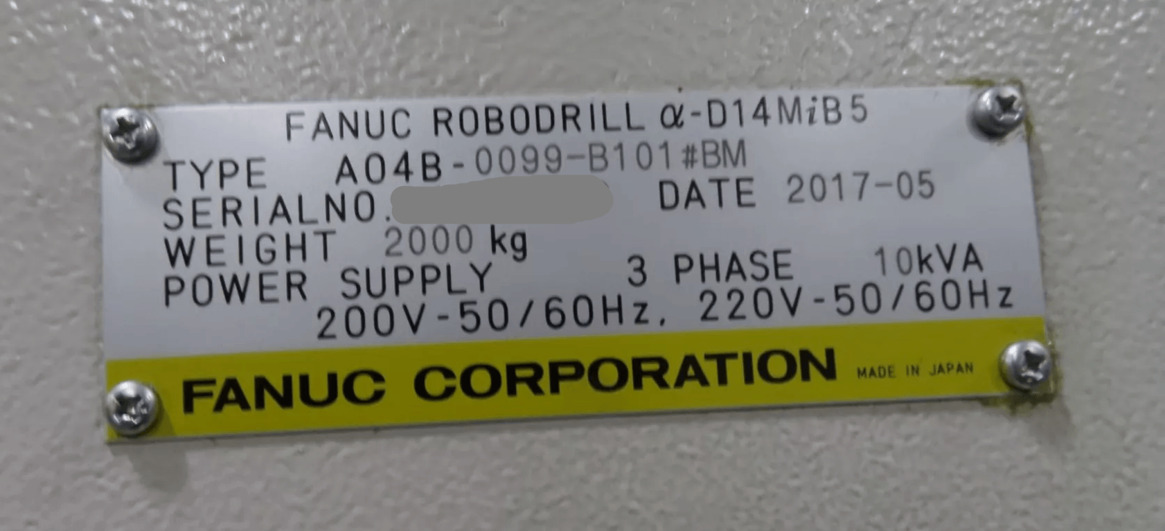 Fanuc Robodrill Alpha-D14MiB5-4
