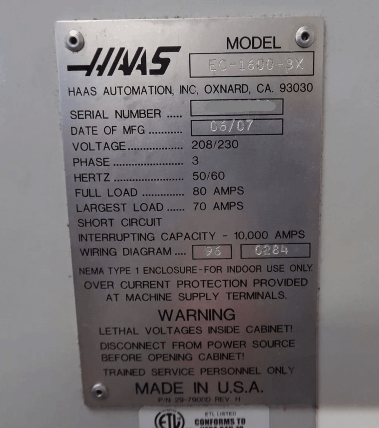 HAAS EC-1600-3X CNC Horizontal Machining Center (4)