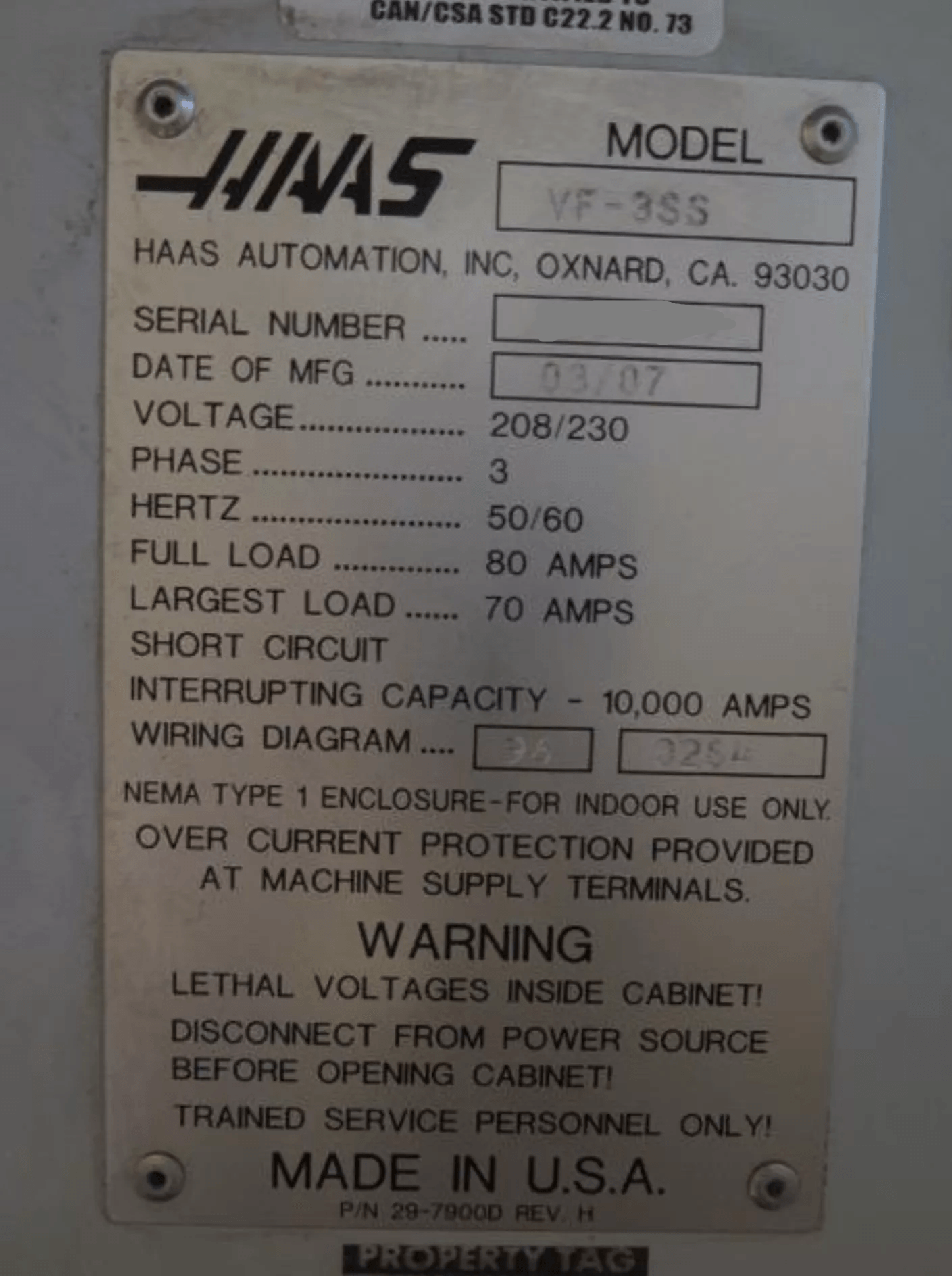 Haas Super VF-3SS-5