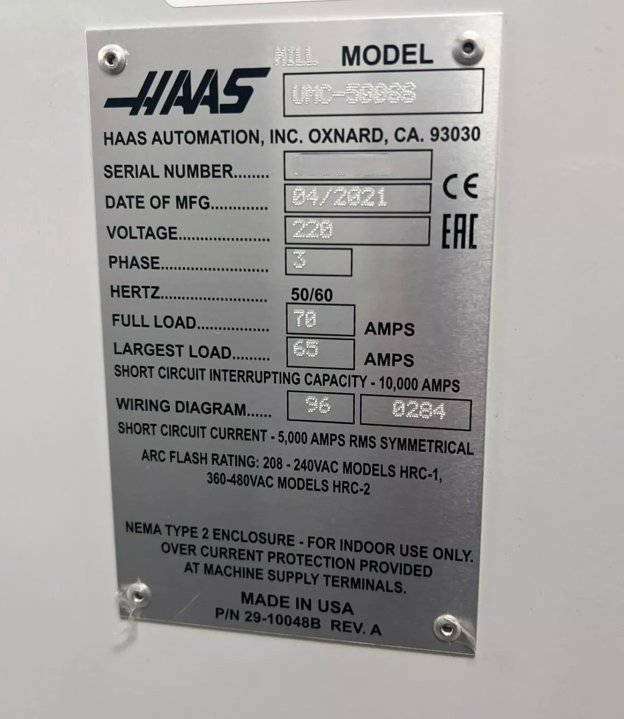 Haas UMC-500SS-5