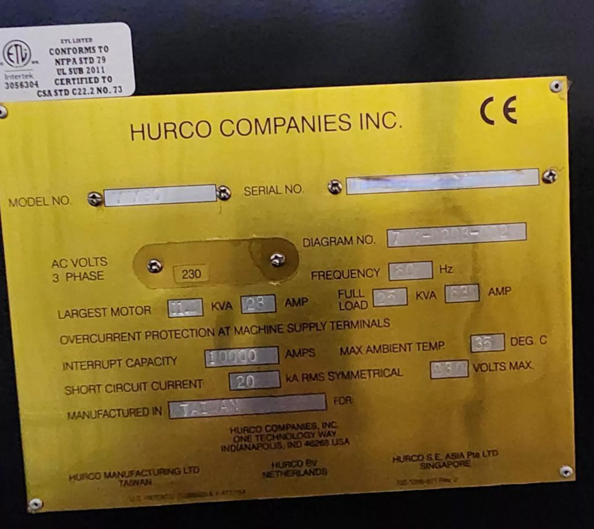 Hurco VMX30i-3