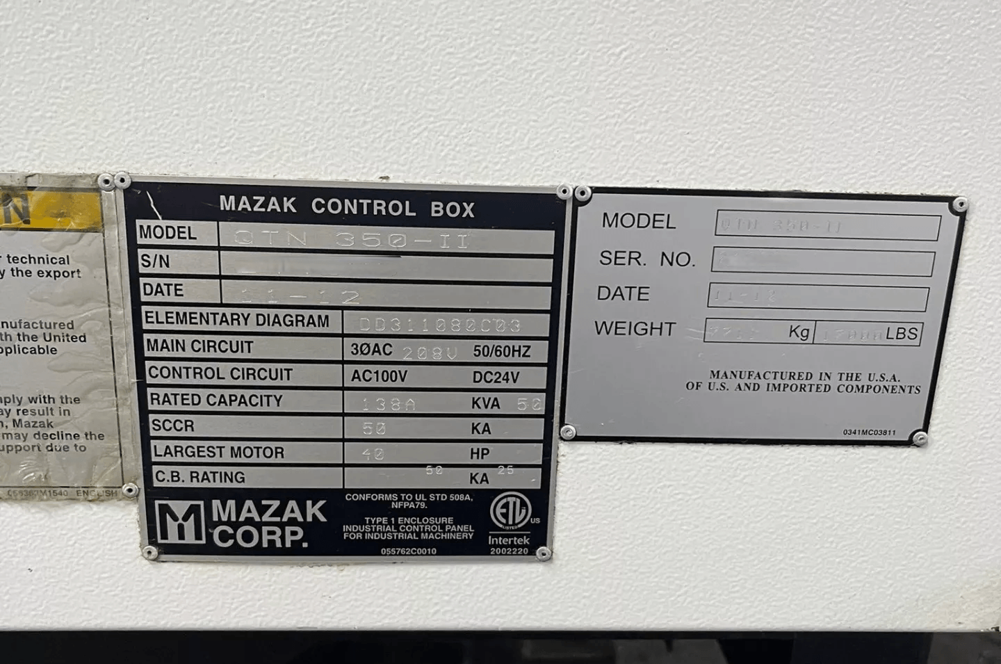 Mazak QTN 350-II-5
