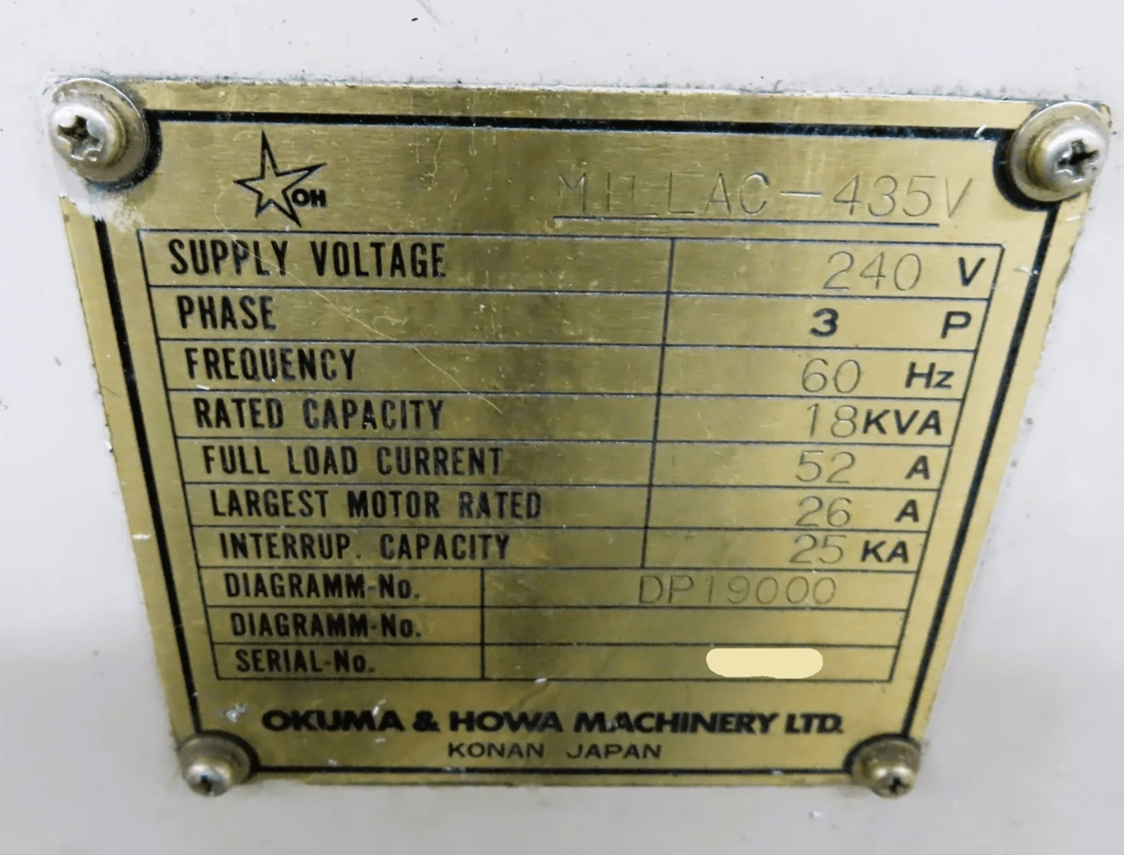 Okuma & Howa Millac 435V-4