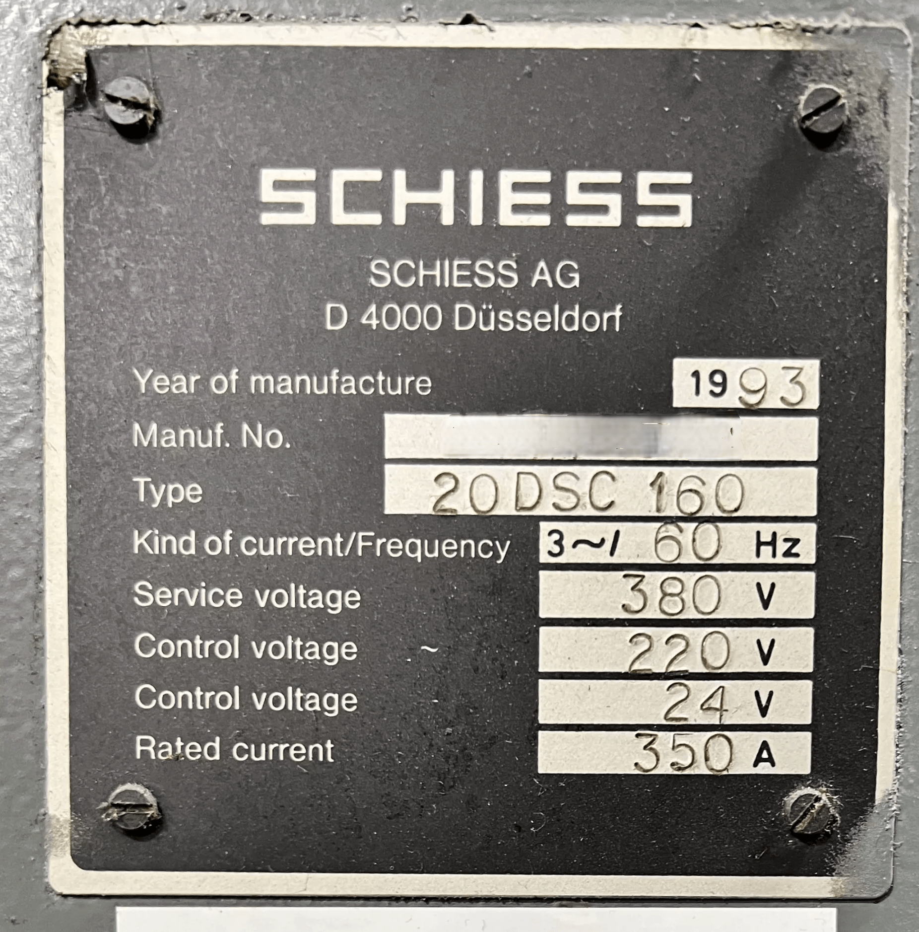 Schiess 20DSC 160-5