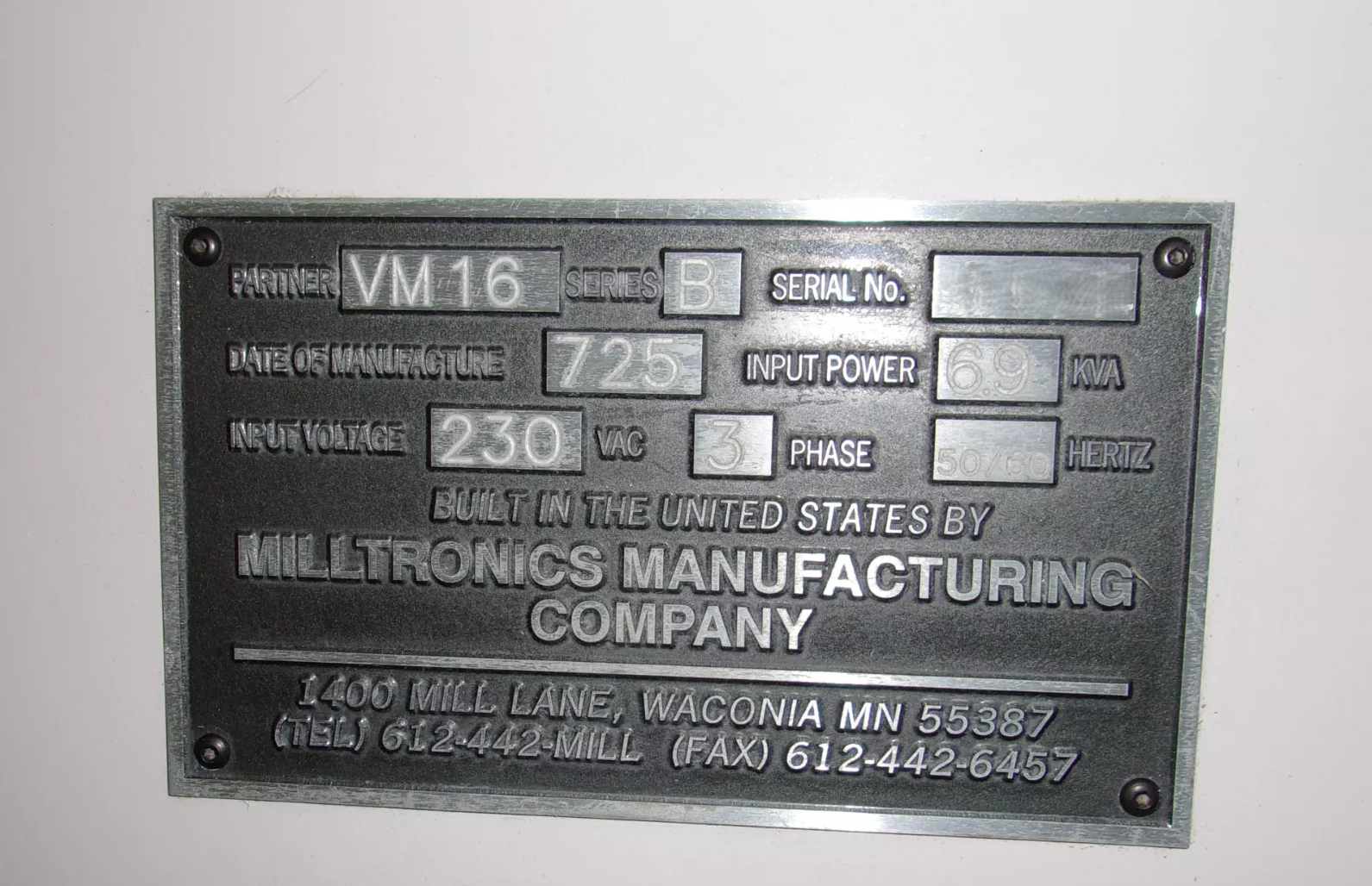 Milltronics Partner VM16-4