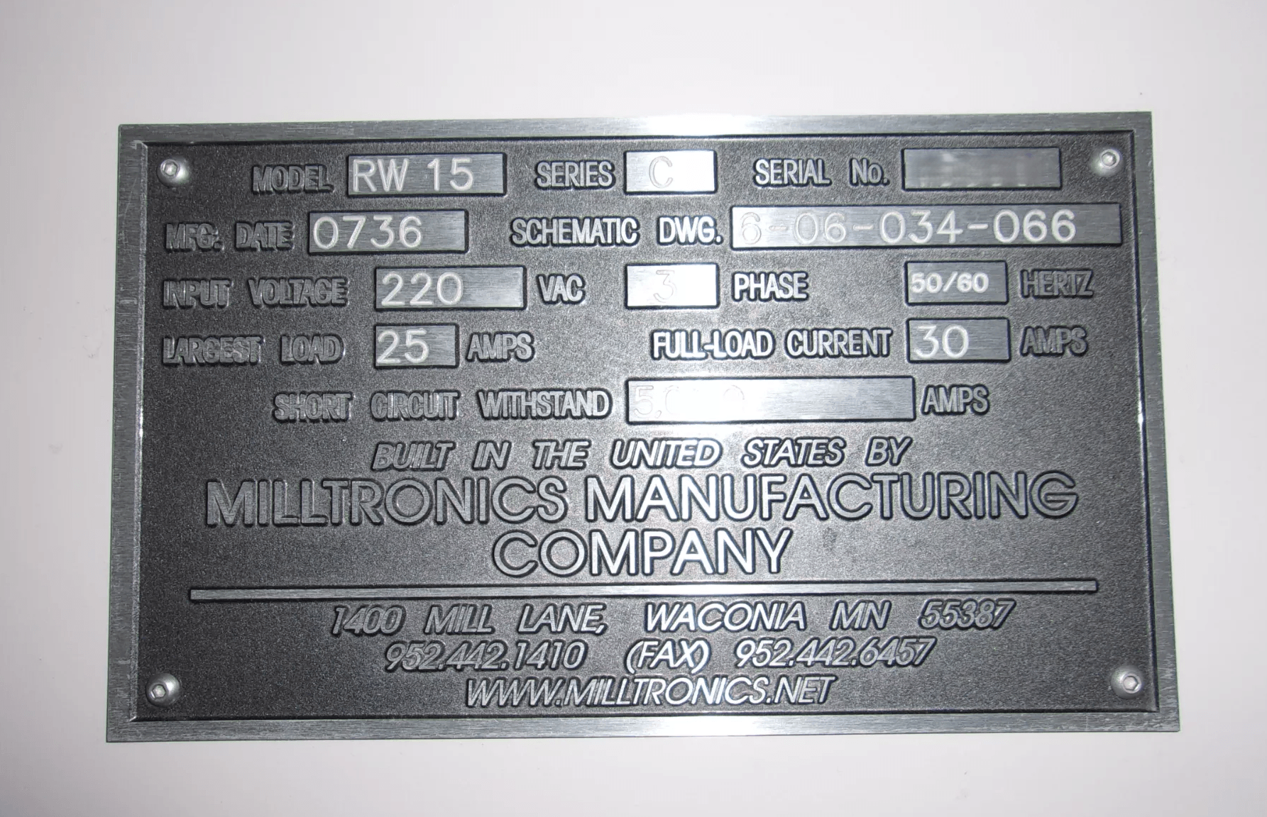 Milltronics RW15-3