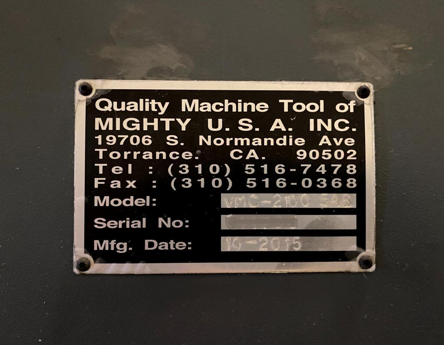 Mighty Viper VMC-2100 5AB 5-Axis CNC Vertical Machining Center 11