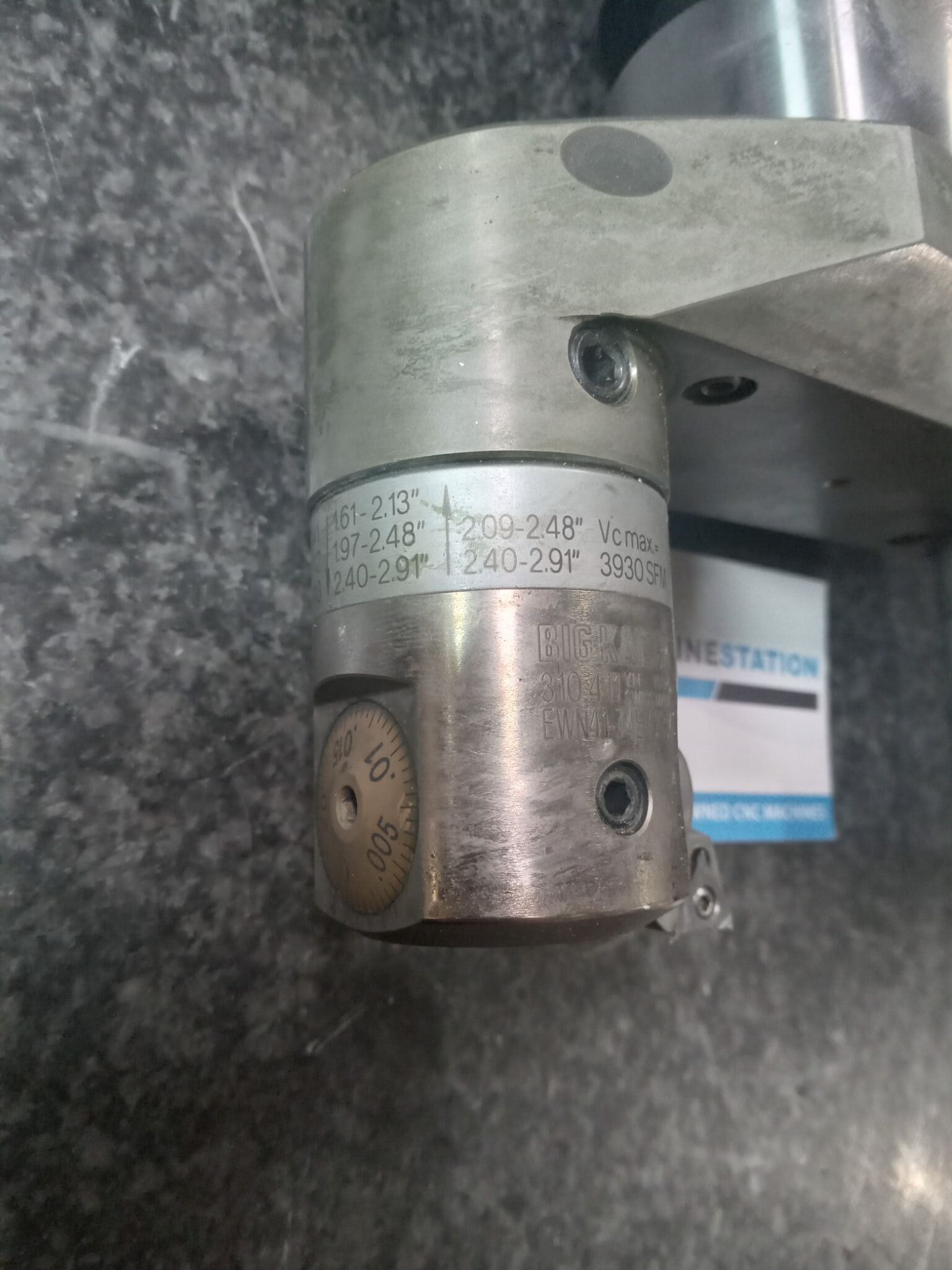 BIG KAISER 0D57-9QCKB6-CKR4 Boring Head on Cat 40 Tool holder pin Turning 3