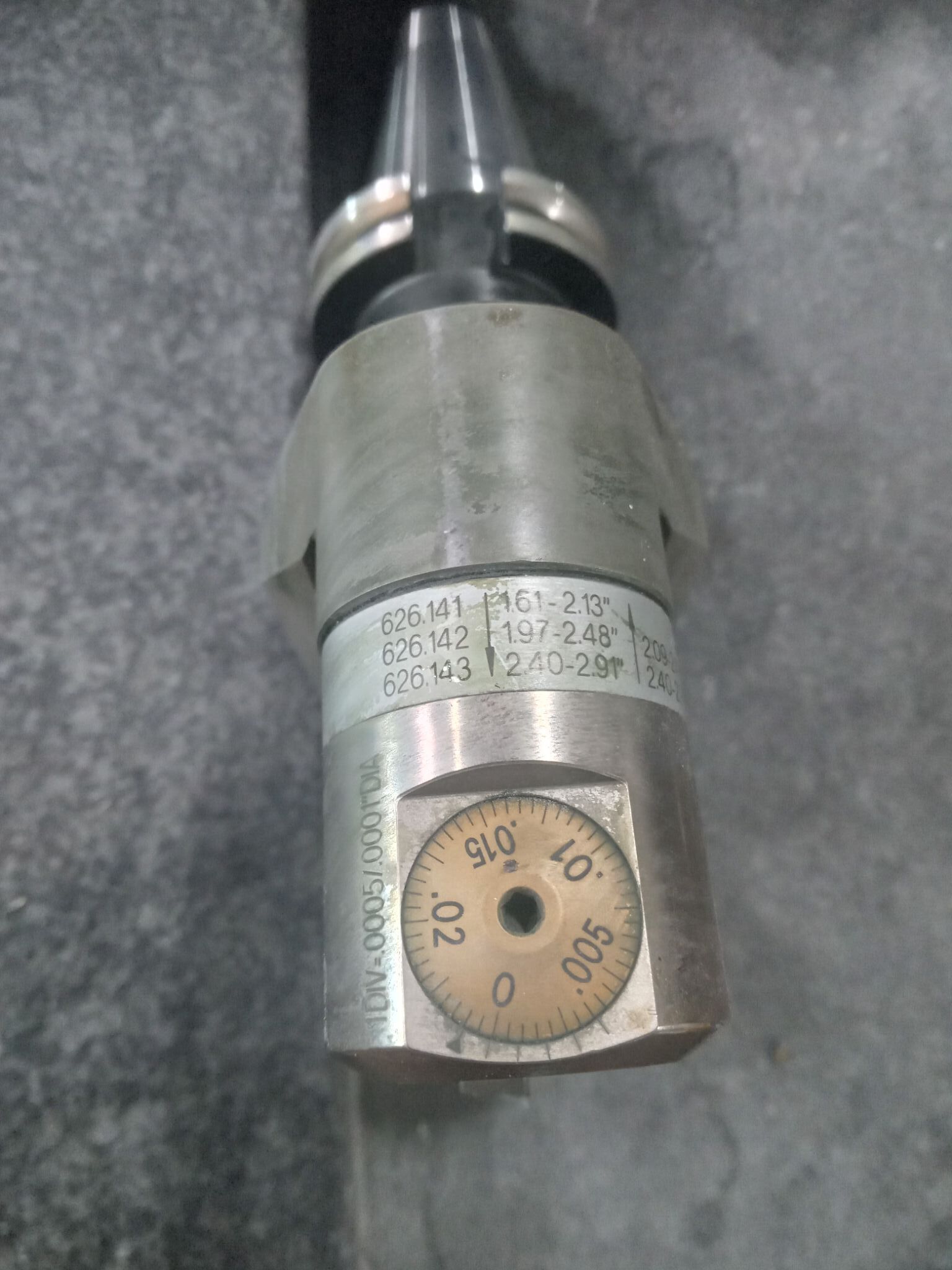 BIG KAISER 0D57-9QCKB6-CKR4 Boring Head on Cat 40 Tool holder pin Turning 4