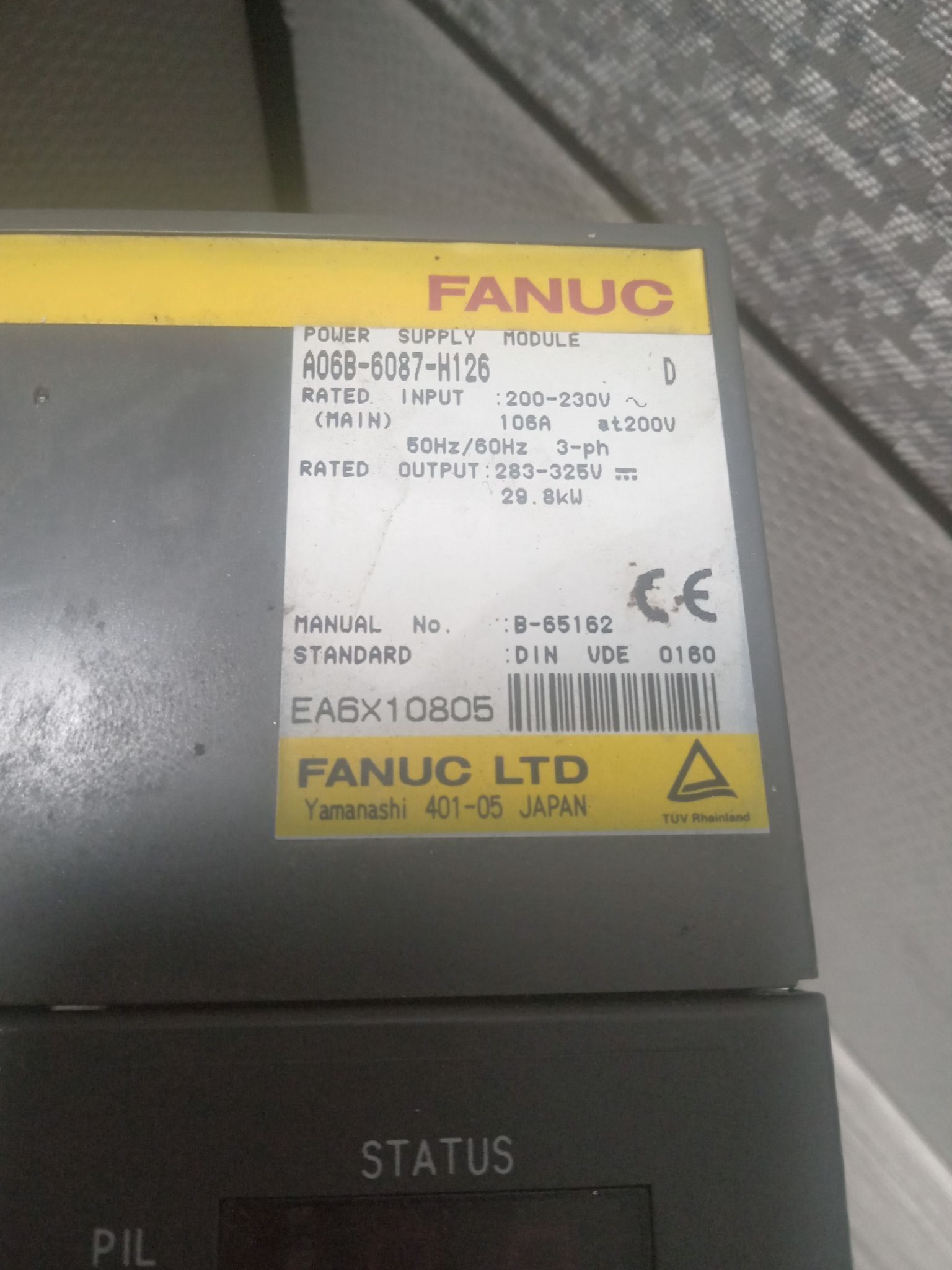 FANUC A06B-6087-H126 POWER SUPPLY PSU MODULE SERIES D 1