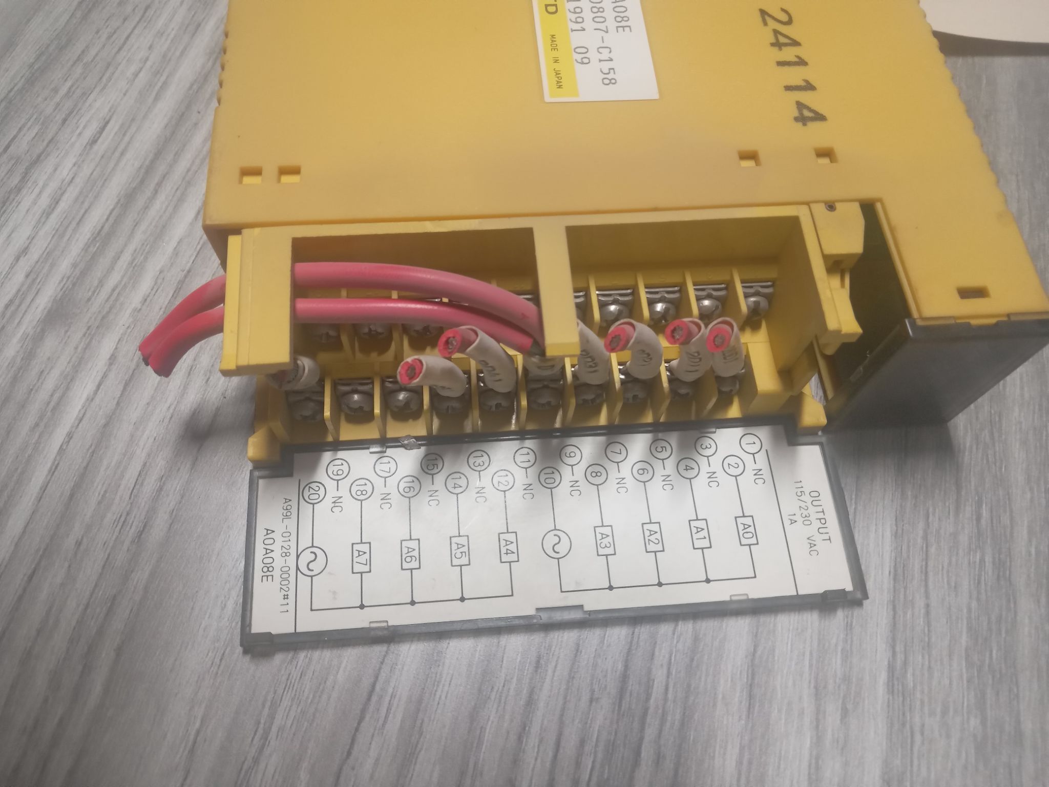 FANUC A03B-0807-C158 OUTPUT MODULE 2