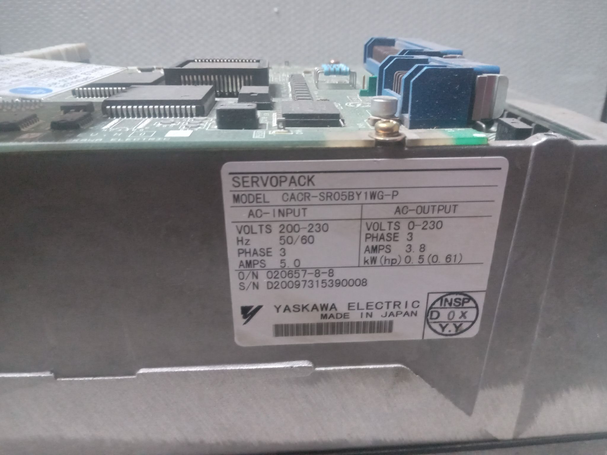 YASKAWA CACR-SR05BY1WG-P ServoPak Servo Drive 2