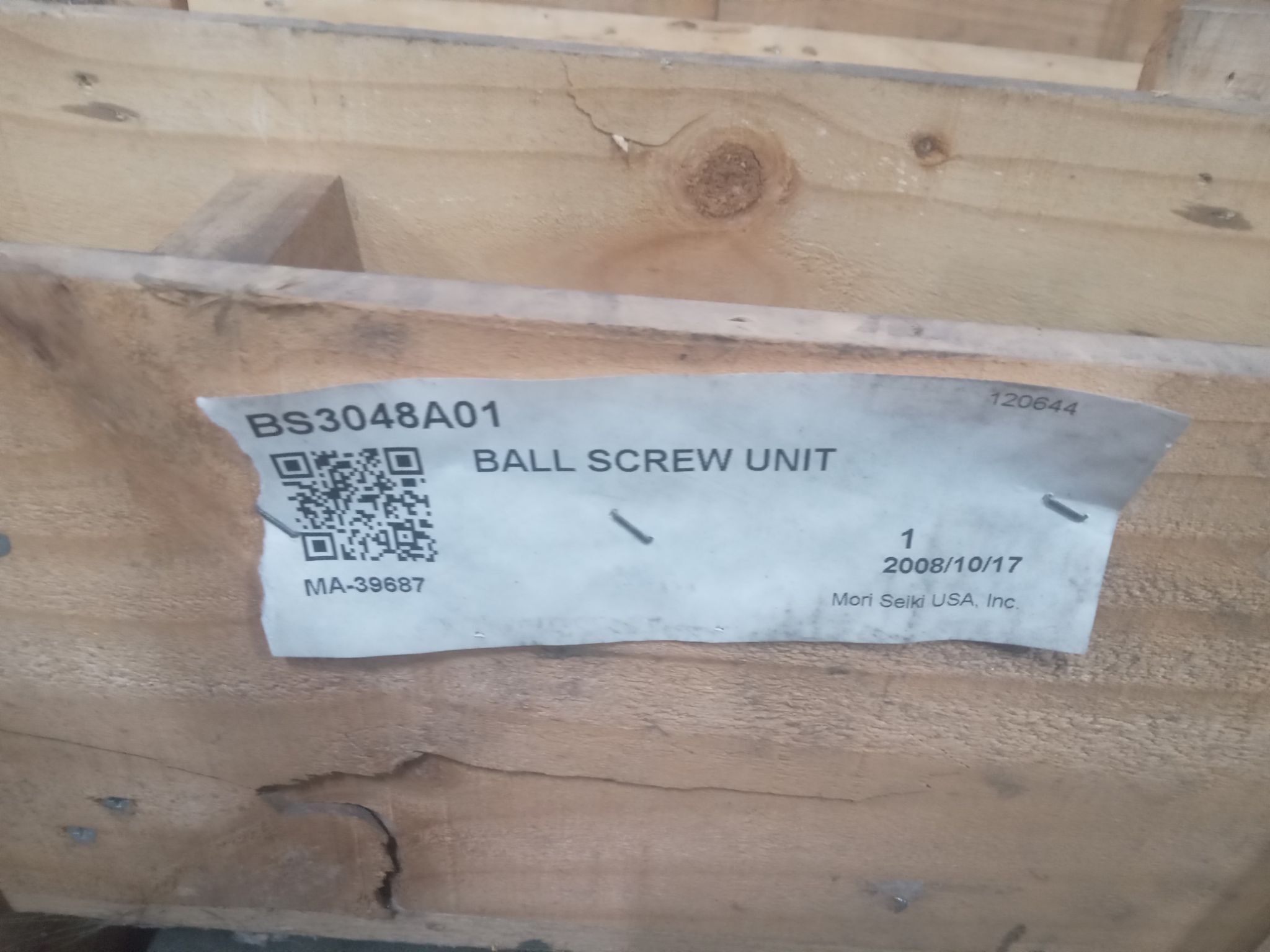 DMG Mori Ball Screw Unit BS3048A01 7