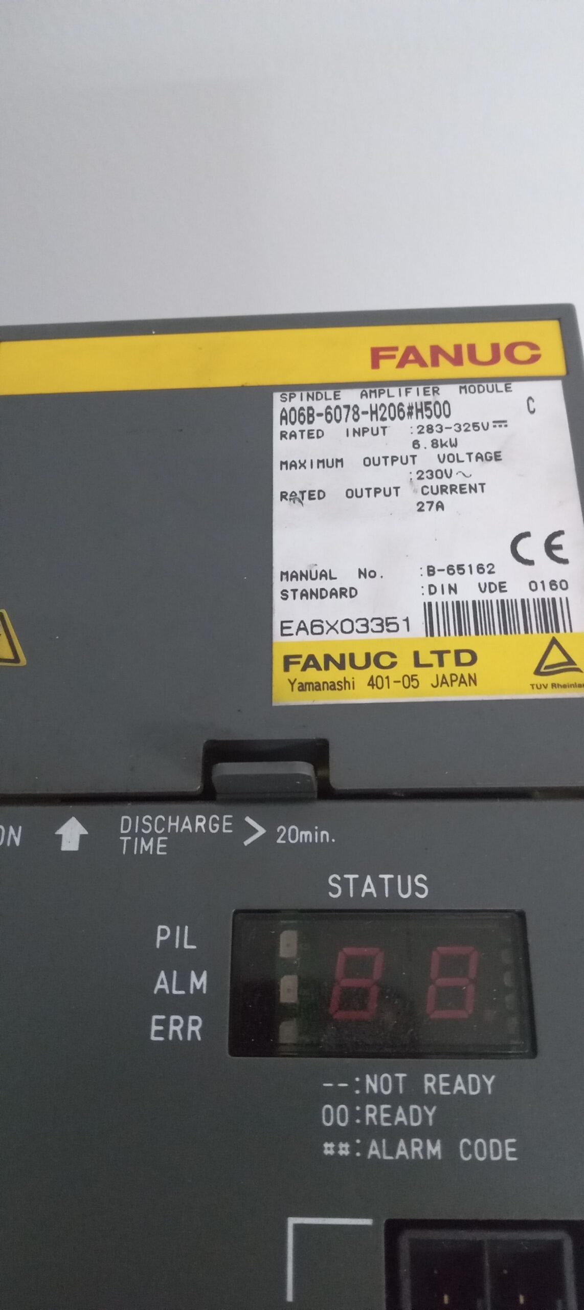 FANUC A06B-6078-H206#H500 Spindle Amp Amplifier Module C 0