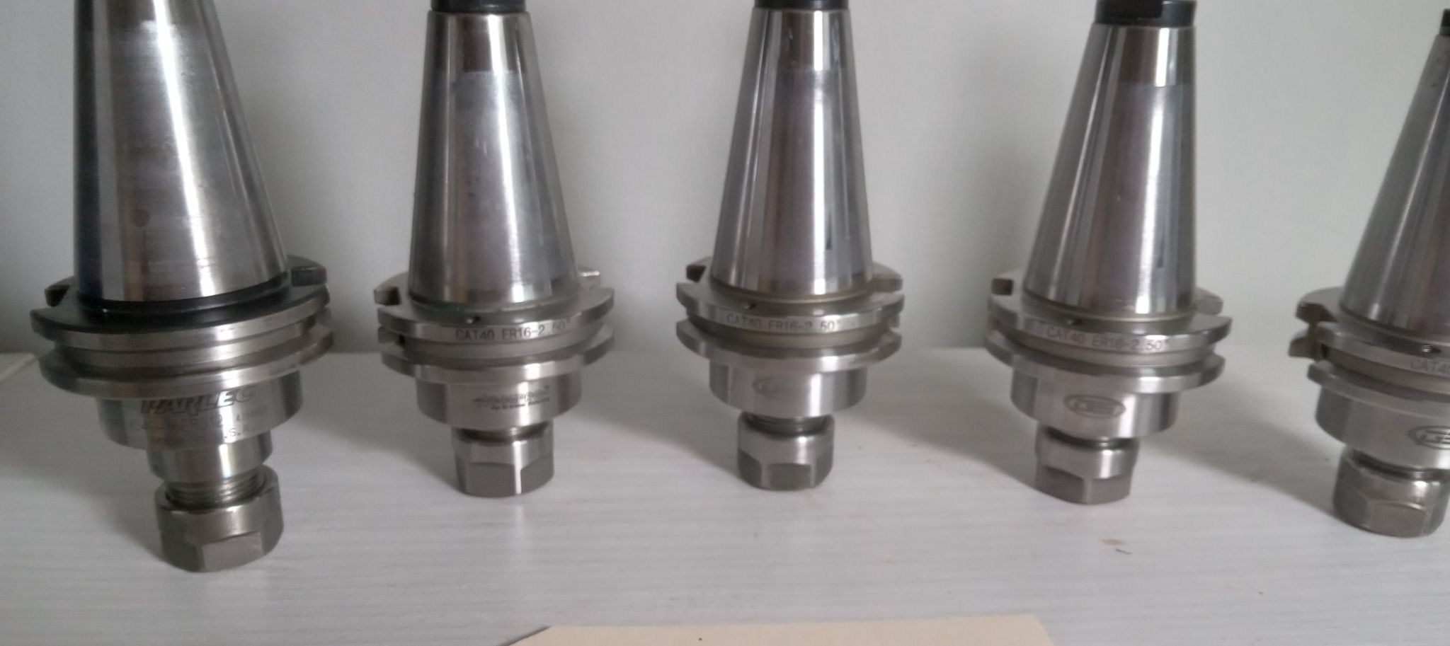 5x ER16 Tool Holders GS Parlec Accupro Cat 40 Tool Holders 5